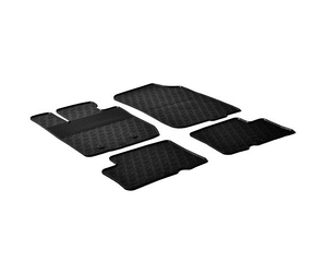 LAMPA - ΠΑΤΑΚΙΑ ΑΥΤΟΚΙΝΗΤΟΥ ΑΠΟ ΛΑΣΤΙΧΟ ΓΙΑ DACIA DUSTER 4x4 05/2010-01/2018 ΣΕ ΜΑΥΡΟ ΧΡΩΜΑ ME ΚΟΥΜΠΩΜΑΤΑ - 4 ΤΕΜ.
