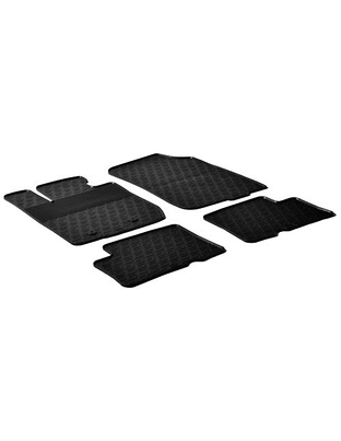 LAMPA - ΠΑΤΑΚΙΑ ΑΥΤΟΚΙΝΗΤΟΥ ΑΠΟ ΛΑΣΤΙΧΟ ΓΙΑ DACIA DUSTER 4x4 05/2010-01/2018 ΣΕ ΜΑΥΡΟ ΧΡΩΜΑ ME ΚΟΥΜΠΩΜΑΤΑ - 4 ΤΕΜ.