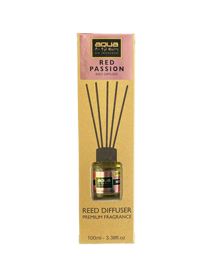 Aqua - Αρωματικό Χώρου Red Passion Home Reed Diffuser με 6 Στικς Aqua 100 ml - 1 τμχ (10-822/AQ)