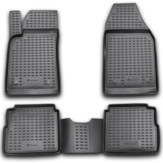 ΠΑΤΑΚΙΑ ΣΕ ΣΚΑΦΗ TPE ΛΑΣΤΙΧΟ ΓΙΑ OPEL VECTRA C SW 2003-2008  ΣΕ ΑΝΘΡΑΚΙ ΣΚΟΥΡΟ ΓΚΡΙ ΧΡΩΜΑ NOVLINE - 4 ΤΕΜ.
