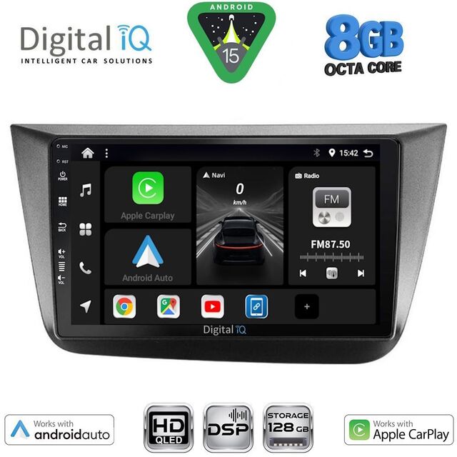 DIGITAL IQ BXF 18570_CPAA (9inc) MULTIMEDIA TABLET for SEAT ALTEA mod. 2004-2015
