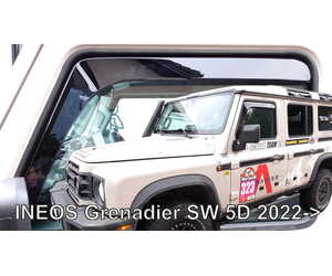 Heko - Ανεμοθραύστες Παραθύρων Για Ineos Grenadier Station Wagon 2022 > 5πορτο υλικό Acrylic Χρώμα Φιμέ - 2 τεμ. (ΑΝΕΜ.10702)