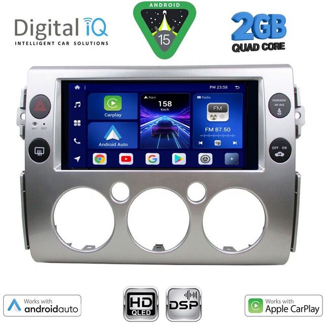 DIGITAL IQ BXC 3717_CPAA (9inc) MULTIMEDIA TABLET for TOYOTA FJ CRUISER mod. 2007-2022