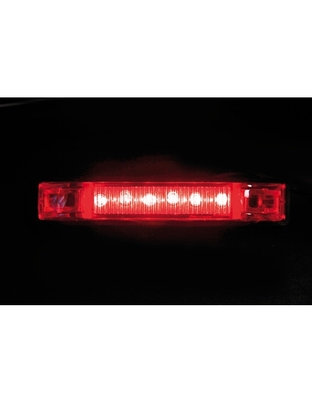 ΦΩΣ ΦΟΡΤΗΓΟΥ 6LED ΚΟΚΚΙΝΟ 24V 100mm