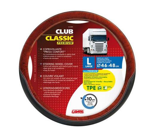 ΚΑΛΥΜΜΑ ΤΙΜΟΝΙΟΥ ΦΟΡΤΗΓΟΥ CLUB-CLASSIC (L) 46-48cm (ΜΑΥΡΟ/ΞΥΛΟ/ΟΙΚΟΛΟΓΙΚΟ/ΑΟΣΜΟ)