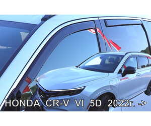 ΑΝΕΜΟΘΡΑΥΣΤΕΣ ΓΙΑ HONDA CR-V 5D 2022+  ΣΕΤ ΑΥΤΟΚΙΝΗΤΟΥ ΑΠΟ ΕΥΚΑΜΠΤΟ ΦΙΜΕ ΠΛΑΣΤΙΚΟ HEKO - 4 ΤΕΜ.