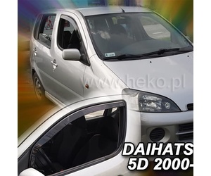 ΑΝΕΜΟΘΡΑΥΣΤΕΣ ΓΙΑ DAIHATSU YRV 5D 2000-2005 ΖΕΥΓΑΡΙ ΑΠΟ ΕΥΚΑΜΠΤΟ ΦΙΜΕ ΠΛΑΣΤΙΚΟ HEKO - 2 ΤΕΜ.