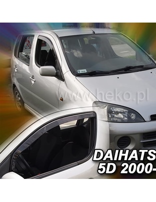 ΑΝΕΜΟΘΡΑΥΣΤΕΣ ΓΙΑ DAIHATSU YRV 5D 2000-2005 ΖΕΥΓΑΡΙ ΑΠΟ ΕΥΚΑΜΠΤΟ ΦΙΜΕ ΠΛΑΣΤΙΚΟ HEKO - 2 ΤΕΜ.