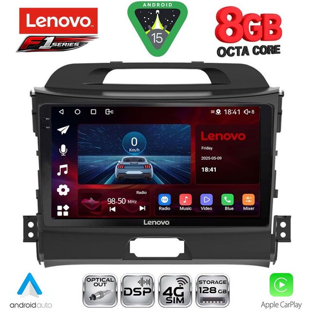 LENOVO SSR 10325_CPA (9inc) MULTIMEDIA TABLET for KIA SPORTAGE mod. 2010-2015