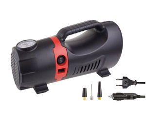 Amio - ΚΟΜΠΡΕΣΕΡ ΑΕΡΑ ΕΛΑΣΤΙΚΩΝ 230/12V 150psi 10bar ΜΕ ΦΙΣ ΑΝΑΠΤΗΡΑ & LED ΦΑΚΟ & ΚΑΛΩΔΙΟ - 1 τεμ. (02383/AM)