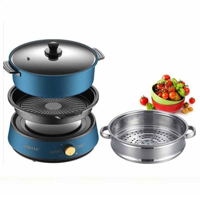 SOKANY ΗΛΕΚΤΡΙΚΟΣ ΠΟΛΥΜΑΓΕΙΡΑΣ 3ΣΕ1 4L 1350W SK-2006