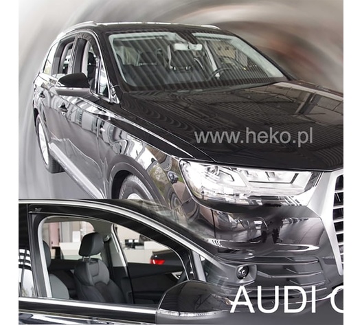 ΑΝΕΜΟΘΡΑΥΣΤΕΣ ΓΙΑ AUDI Q7 II 5D 2015-2021 ΖΕΥΓΑΡΙ ΑΠΟ ΕΥΚΑΜΠΤΟ ΦΙΜΕ ΠΛΑΣΤΙΚΟ HEKO - 2 ΤΕΜ.