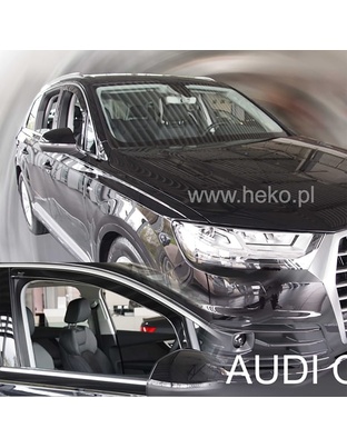 ΑΝΕΜΟΘΡΑΥΣΤΕΣ ΓΙΑ AUDI Q7 II 5D 2015-2021 ΖΕΥΓΑΡΙ ΑΠΟ ΕΥΚΑΜΠΤΟ ΦΙΜΕ ΠΛΑΣΤΙΚΟ HEKO - 2 ΤΕΜ.