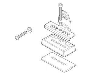 MENABO FIX509FP KIT ΑΚΡΑ (ΠΟΔΙΑ) FIX POINT ΓΙΑ ΜΠΑΡΕΣ TEMA / TEMA ALU - 4 TEM. (10210/MB)