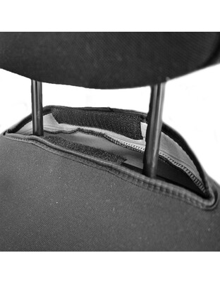 ΗΜΙΚΑΛΥΜΜΑΤΑ ΚΑΘΙΣΜΑΤΩΝ BUCKET RECARO ΜΑΥΡΑ ΜΕ ΥΠΟΔΟΧΗ ΠΡΟΣΚΕΦΑΛΟΥ ΜΕ VELCRO ΚΑΙ ΠΡΟΣΚΕΦΑΛΑ (2 ΤΕΜ.)