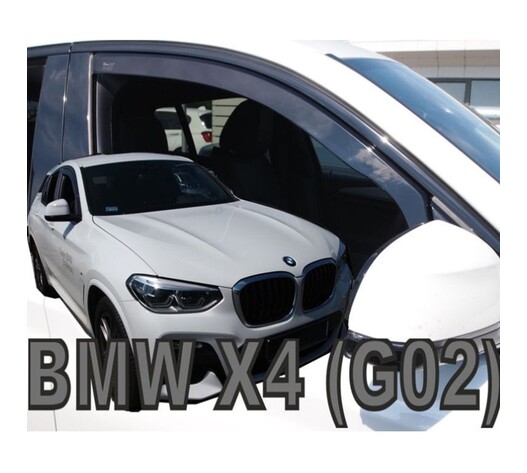 ΑΝΕΜΟΘΡΑΥΣΤΕΣ ΓΙΑ BMW X4 G02 5D 2018-2021 ΖΕΥΓΑΡΙ ΑΠΟ ΕΥΚΑΜΠΤΟ ΦΙΜΕ ΠΛΑΣΤΙΚΟ HEKO - 2 ΤΕΜ.