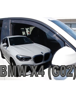 ΑΝΕΜΟΘΡΑΥΣΤΕΣ ΓΙΑ BMW X4 G02 5D 2018-2021 ΖΕΥΓΑΡΙ ΑΠΟ ΕΥΚΑΜΠΤΟ ΦΙΜΕ ΠΛΑΣΤΙΚΟ HEKO - 2 ΤΕΜ.