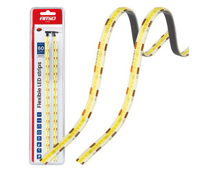 Amio – Ταινία LED COB 12V Λευκή 2x30cm Flexible για Ισχυρό Εσωτερικό Φωτισμό & Easy Install – Σετ 2 Τεμ. (04569/AM)