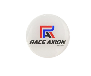 Race Axion - Αυτοκόλλητα Ζαντών Σμάλτου διάσταση 5.5cm χρώμα Λευκό/Μπλε/Κόκκινο/Black Για Επιβατικά Αυτοκίνητα - 4 τεμ.