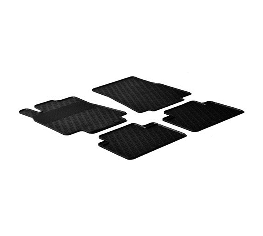 LAMPA - ΠΑΤΑΚΙΑ ΑΥΤΟΚΙΝΗΤΟΥ ΑΠΟ ΛΑΣΤΙΧΟ ΓΙΑ MERCEDES A CLASS W169 3D / 5D 09/2004-2012 / MERCEDES B CLASS W245 05/2005-09/2011 ΣΕ ΜΑΥΡΟ ΧΡΩΜΑ ME ΚΟΥΜΠΩΜΑΤΑ - 4 ΤΕΜ.