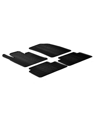 LAMPA - ΠΑΤΑΚΙΑ ΑΥΤΟΚΙΝΗΤΟΥ ΑΠΟ ΛΑΣΤΙΧΟ ΓΙΑ PEUGEOT 508 03/2011-2018 ΣΕ ΜΑΥΡΟ ΧΡΩΜΑ ME ΚΟΥΜΠΩΜΑΤΑ - 4 ΤΕΜ.