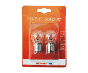 P21/5W 12V 21/5W BAY15d ΔΙΠΟΛΙΚΟ (STOP) POWERTEC STANDARD ΑΛΟΓΟΝΟΥ 2ΤΕΜ.