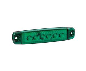 ΦΩΣ ΟΓΚΟΥ 6LED ΠΡΑΣΙΝΟ 12/24V 96mm ΑΔΙΑΒΡΟΧΟ 1ΤΕΜ.
