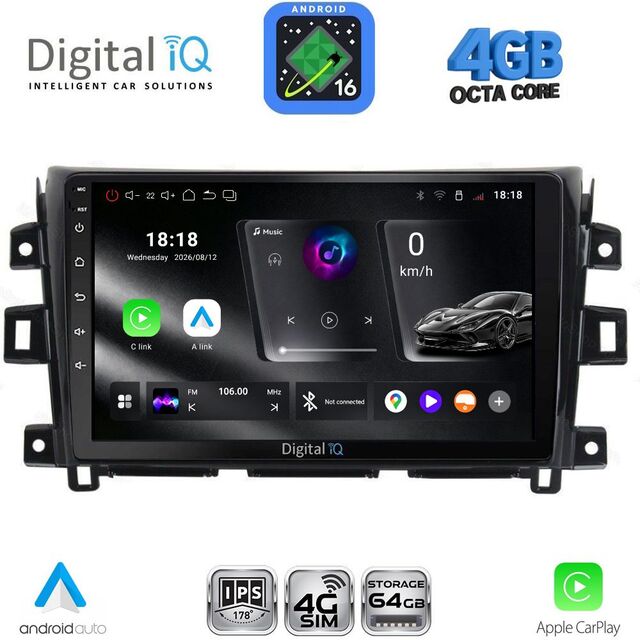 DIGITAL IQ RTG 6456_CPA (10inc) MULTIMEDIA TABLET for NISSAN NAVARA mod. 2016-2025