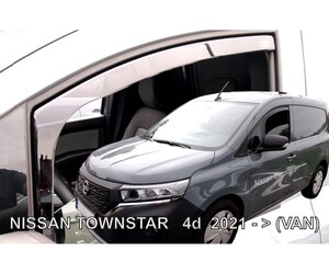 ΑΝΕΜΟΘΡΑΥΣΤΕΣ ΓΙΑ NISSAN TOWNSTAR VAN 2021+ ΖΕΥΓΑΡΙ VAN ΑΠΟ ΕΥΚΑΜΠΤΟ ΦΙΜΕ ΠΛΑΣΤΙΚΟ HEKO - 2 ΤΕΜ.