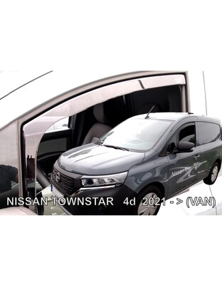 ΑΝΕΜΟΘΡΑΥΣΤΕΣ ΓΙΑ NISSAN TOWNSTAR VAN 2021+ ΖΕΥΓΑΡΙ VAN ΑΠΟ ΕΥΚΑΜΠΤΟ ΦΙΜΕ ΠΛΑΣΤΙΚΟ HEKO - 2 ΤΕΜ.