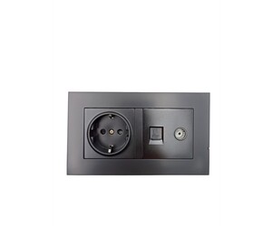 ΠΡΙΖΑ 19x9cm ΜΕ ΥΠΟΔΟΧΗ ΓΙΑ ΚΑΛΩΔΙΟ ΚΕΡΑΙΑΣ ΚΑΙ ETHERNET XC-1495