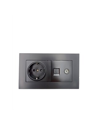 ΠΡΙΖΑ 19x9cm ΜΕ ΥΠΟΔΟΧΗ ΓΙΑ ΚΑΛΩΔΙΟ ΚΕΡΑΙΑΣ ΚΑΙ ETHERNET XC-1495
