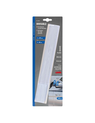 ΠΡΟΣΤΑΤΕΥΤΙΚΑ ΠΡΟΦΥΛΑΚΤΗΡΑ INVISIBLE TRIM ΔΙΑΦΑΝΑ 295x14mm+14x68mm ΠΑΧΟΥΣ 1,5mm ΑΥΤΟΚΟΛΛΗΤΑ 4ΤΕΜ.