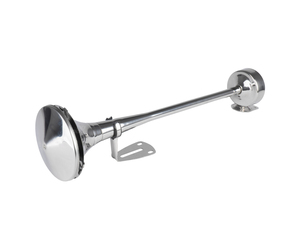 Amio - ΚΟΡΝΑ ΠΝΕΥΜΑΤΙΚΗ ΜΟΝΗ 12/24V 115dB HIGH TONE ΜΗΚΟΣ:520mm ΧΡΩΜΙΟ - 1 ΤΕΜ. (04077/AM)