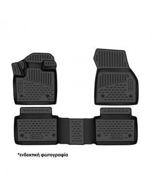 ΠΑΤΑΚΙΑ ΣΕ ΣΚΑΦΗ TPE ΛΑΣΤΙΧΟ ΓΙΑ VW GOLF 8 2019+ 5D HB HYBRID ΣΕ ΜΑΥΡΟ ΧΡΩΜΑ NOVLINE - 4 ΤΕΜ