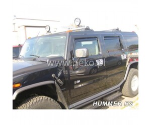 ΑΝΕΜΟΘΡΑΥΣΤΕΣ ΓΙΑ HUMMER H2 2002-2009 5D ΖΕΥΓΑΡΙ ΑΥΤΟΚΙΝΗΤΟΥ ΑΠΟ ΕΥΚΑΜΠΤΟ ΦΙΜΕ ΠΛΑΣΤΙΚΟ HEKO - 2 ΤΕΜ.