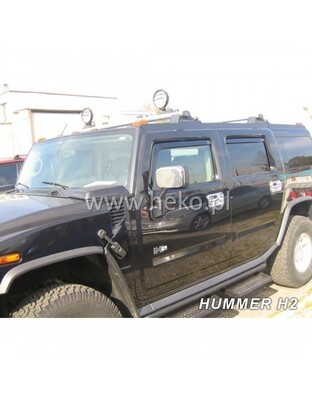 ΑΝΕΜΟΘΡΑΥΣΤΕΣ ΓΙΑ HUMMER H2 2002-2009 5D ΖΕΥΓΑΡΙ ΑΥΤΟΚΙΝΗΤΟΥ ΑΠΟ ΕΥΚΑΜΠΤΟ ΦΙΜΕ ΠΛΑΣΤΙΚΟ HEKO - 2 ΤΕΜ.