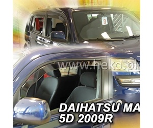 ΑΝΕΜΟΘΡΑΥΣΤΕΣ ΓΙΑ DAIHATSU MATERIA 5D 2006-2016 ΖΕΥΓΑΡΙ ΑΠΟ ΕΥΚΑΜΠΤΟ ΦΙΜΕ ΠΛΑΣΤΙΚΟ HEKO - 2 ΤΕΜ.