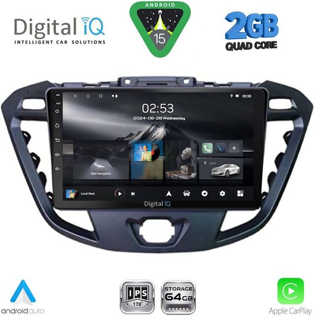 DIGITAL IQ RSD 1177_CPA (9inc) MULTIMEDIA TABLET for FORD TRANSIT CUSTOM | TOURNEO CUSTOM mod. 2013-2019