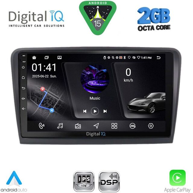 DIGITAL IQ RSF 4601_CPA (9inc) MULTIMEDIA TABLET for SKODA RAPID mod. 2012-2023