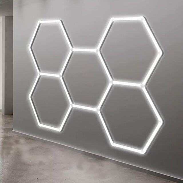 LED ΕΞΑΓΩΝΙΚΟ ΦΩΤΙΣΤΙΚΟ ΜΕ 5 ΚΥΨΕΛΕΣ ΨΥΧΡΟ ΦΩΣ 6500Κ RZ-57437