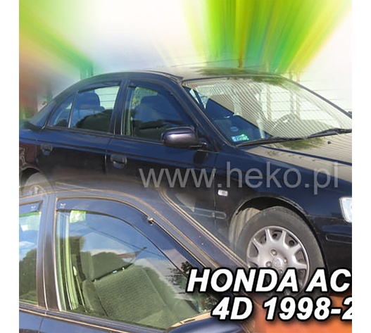 ΑΝΕΜΟΘΡΑΥΣΤΕΣ ΓΙΑ HONDA ACCORD VI 4D 10/1998-2003 / ACURA TL II 1999-2003 ΖΕΥΓΑΡΙ ΑΠΟ ΕΥΚΑΜΠΤΟ ΦΙΜΕ ΠΛΑΣΤΙΚΟ HEKO - 2 ΤΕΜ.