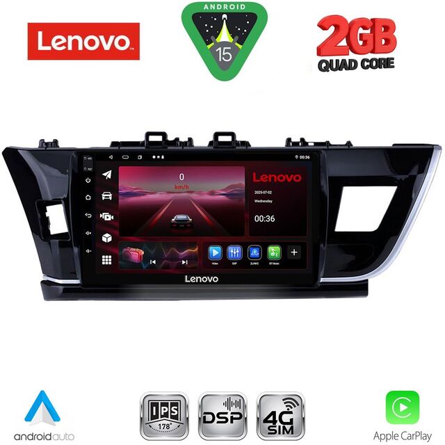 LENOVO LVF 5714BIG_CPA (10inc) MULTIMEDIA TABLET for TOYOTA COROLLA mod. 2013-2016