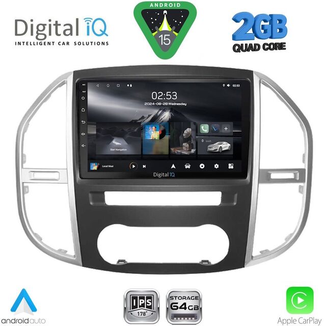 DIGITAL IQ RSD 1429_CPA (10inc) MULTIMEDIA TABLET for MERCEDES VITO – VIANO  (W447) mod. 2015-2024