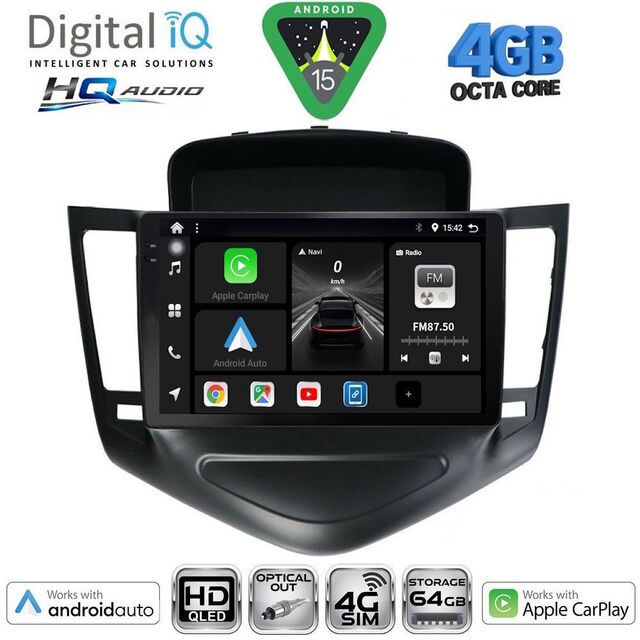 DIGITAL IQ BXK 19076A_CPAA (9inc) MULTIMEDIA TABLET for CHEVROLET CRUZE mod. 2008-2012