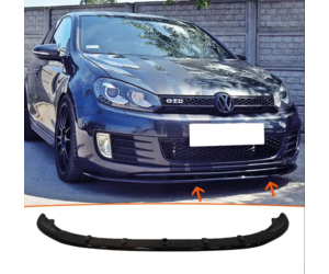 Lip spoiler μαύρο πλαστικό γυαλιστερό - Vw Golf 6 GTi / 2008-2012