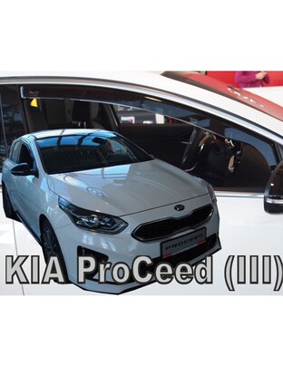 ΑΝΕΜΟΘΡΑΥΣΤΕΣ ΓΙΑ KIA PRO CEED III 5D 2019+ ΖΕΥΓΑΡΙ ΑΠΟ ΕΥΚΑΜΠΤΟ ΦΙΜΕ ΠΛΑΣΤΙΚΟ HEKO - 2 ΤΕΜ.