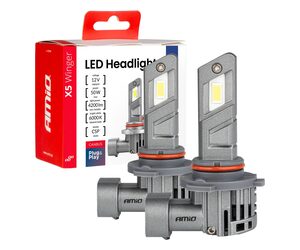 Amio - Λάμπες LED HB3 τύπου Series X5 Winger τάση λειτουργίας 12V απόδοσης 50W Can-bus για Επιβατικά Αυτοκίνητα - 2 τεμ. (03948/AM)
