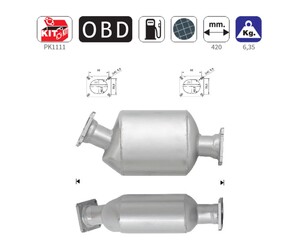 ΦΙΛΤΡΟ DPF ΣΙΛΙΚΟΝΟΥΧΟ ΚΑΡΒΙΔΙΟ SIC BMW 525TD/530D/730D/X5 2.5-3.0TD 24V M57N 2003-2008