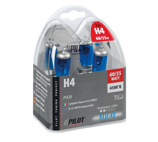 H4 12V 60/55W BLU-XE 4.500K +20% ΚΟΥΤΙ 2ΤΕΜ.